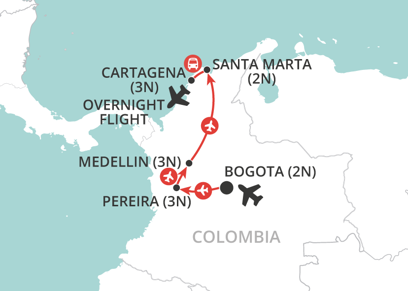 Colombia Discovery map