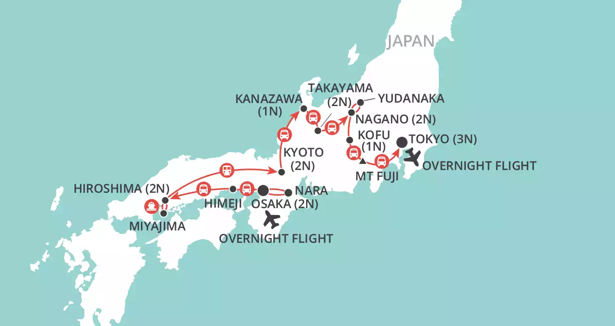 Japan Uncovered map