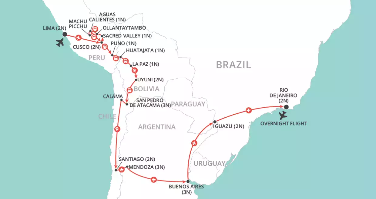 Ultimate South America map