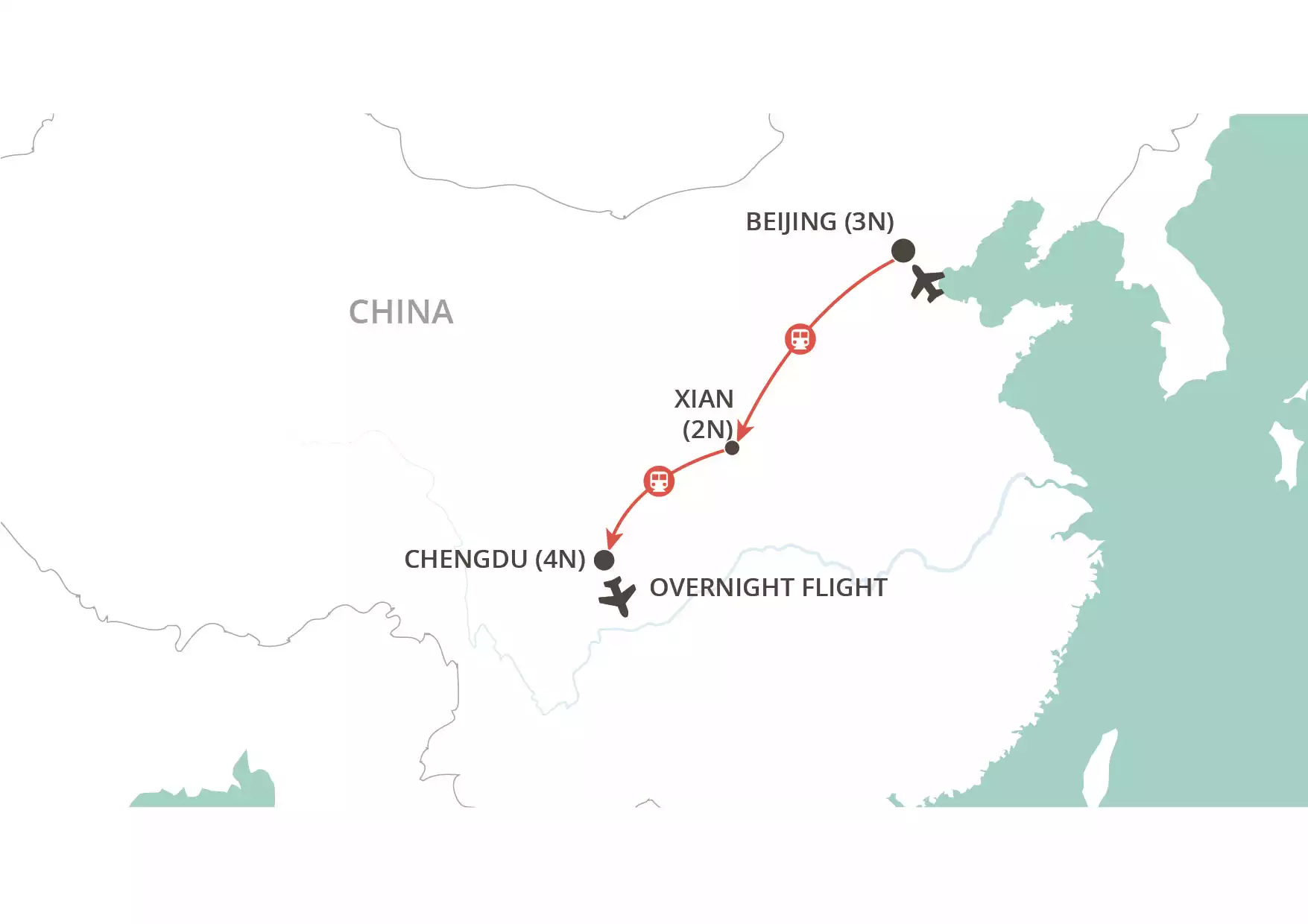 Christmas in China map