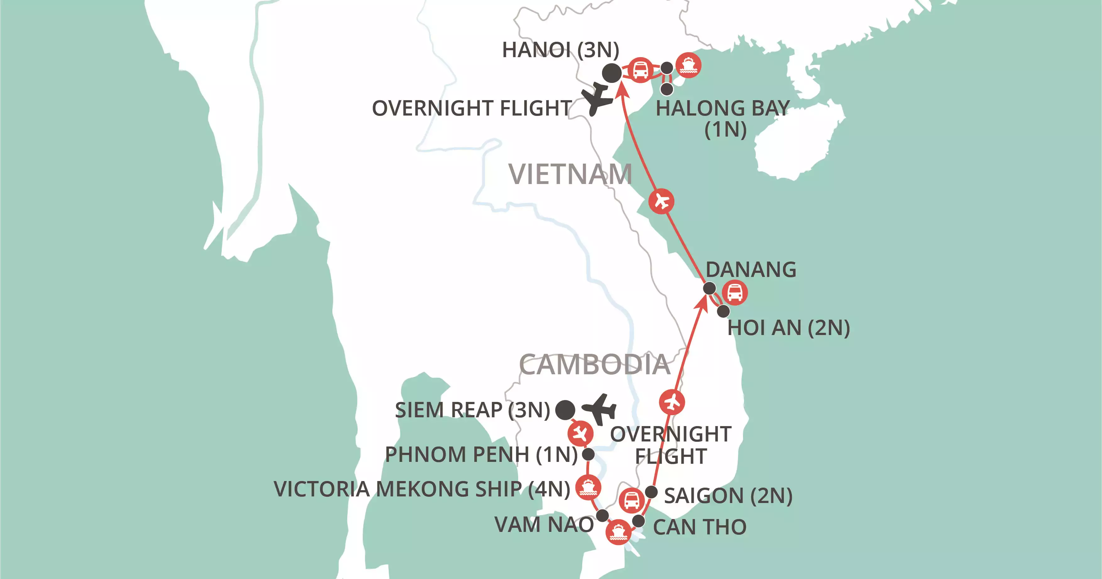 Classic Mekong map