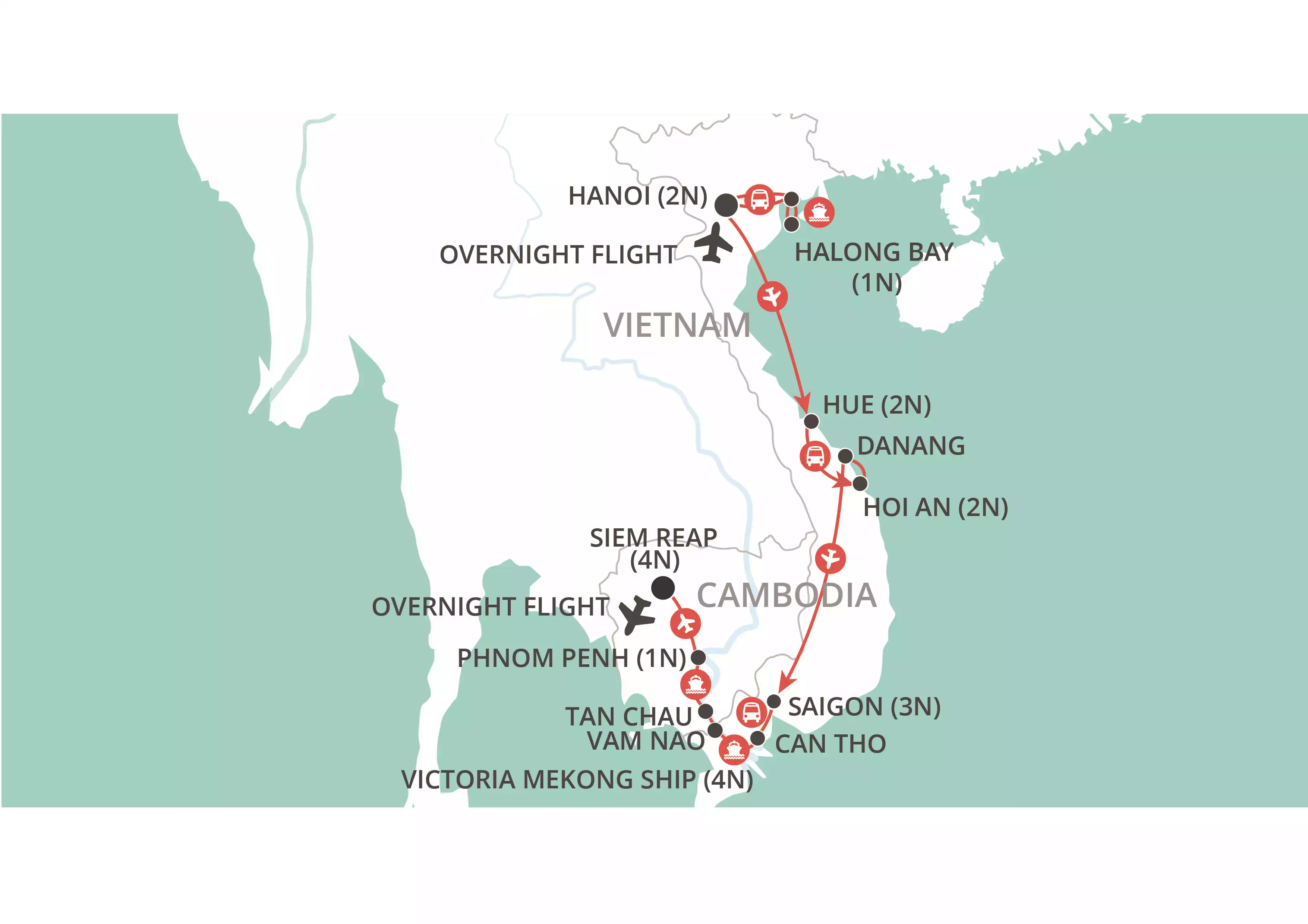 Mekong Explorer map