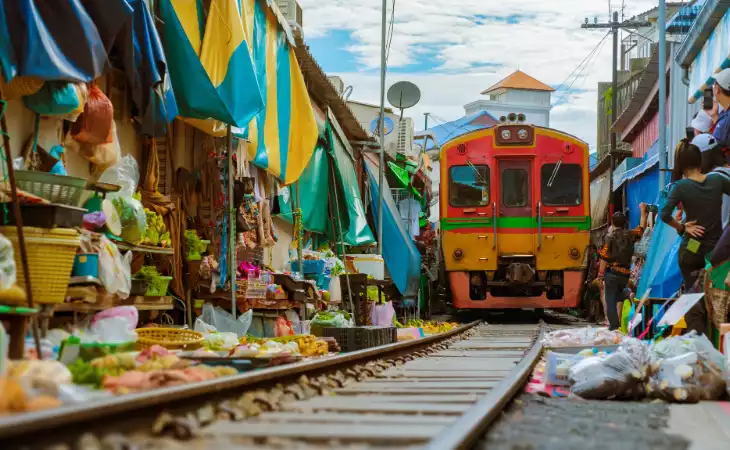 Visit Maeklong Railway Market