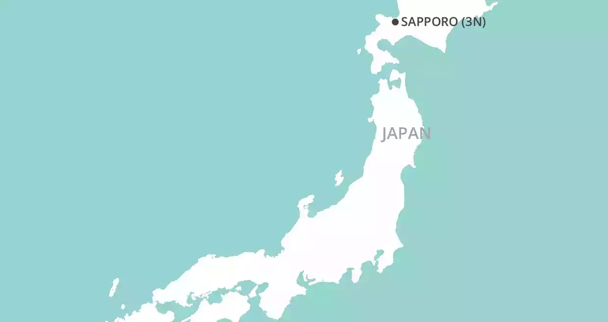 Sapporo & Otaru map