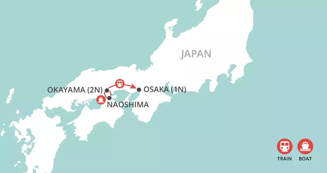 Naoshima Extension map