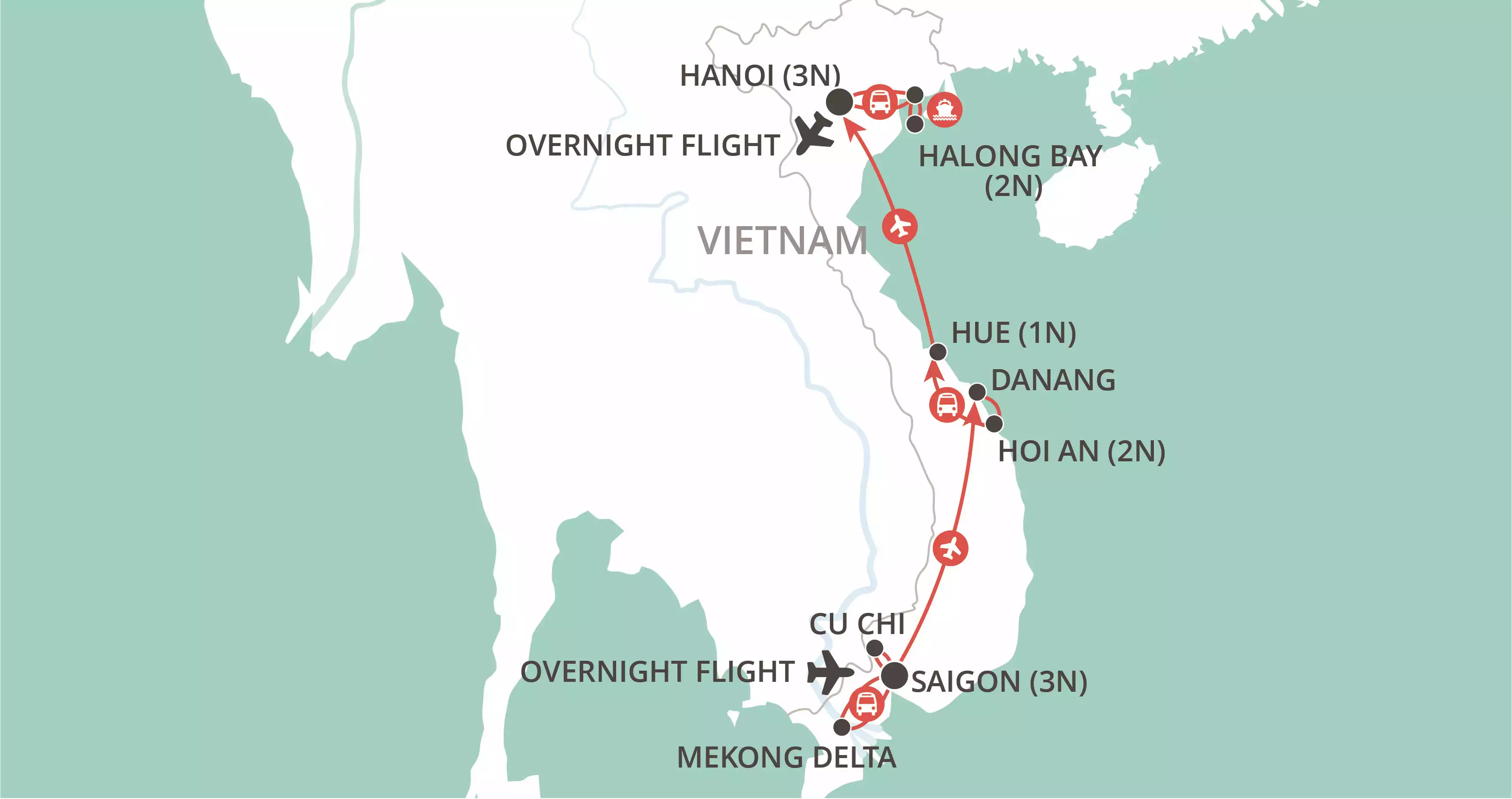 Christmas in Vietnam map