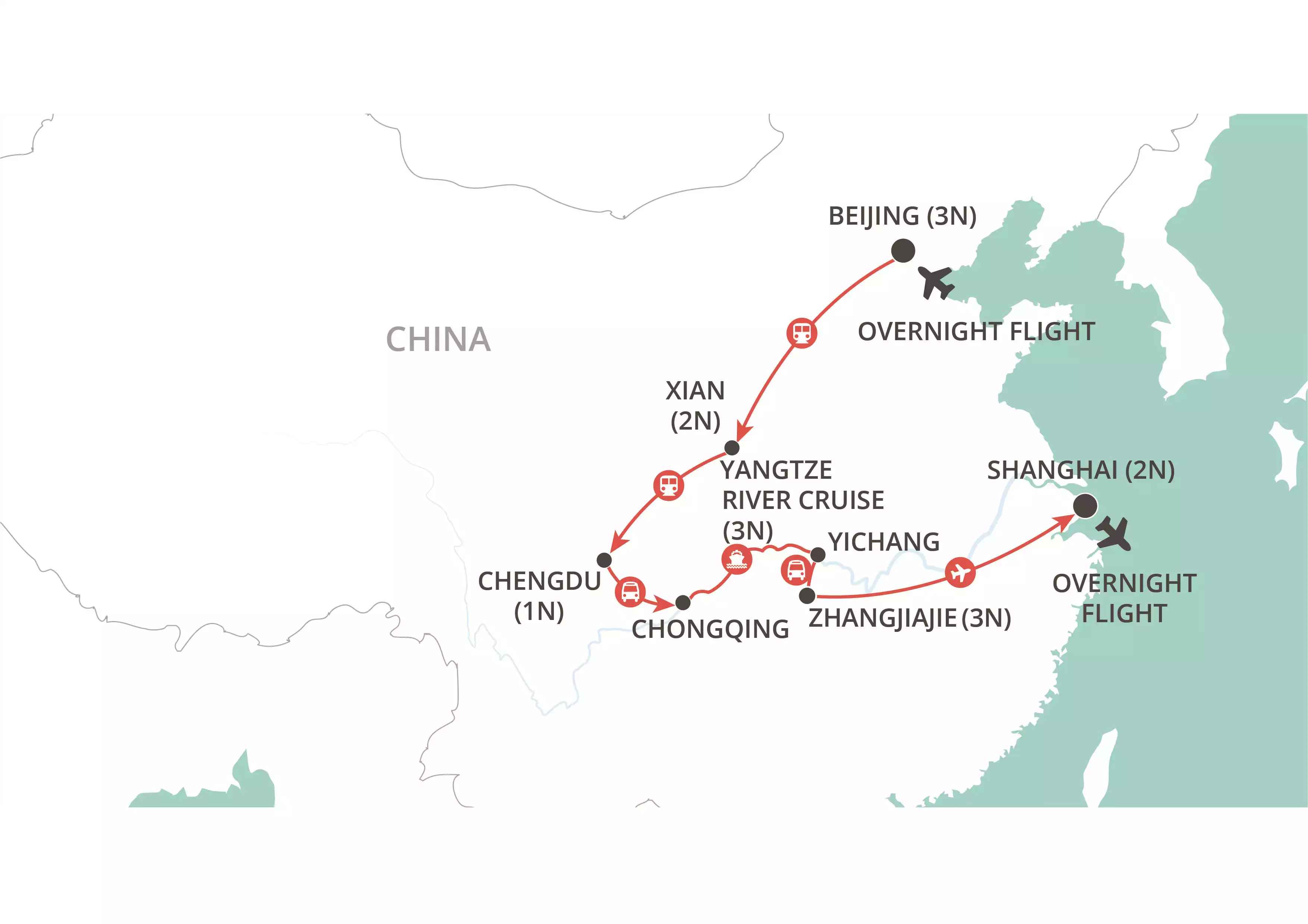 Gems of China map