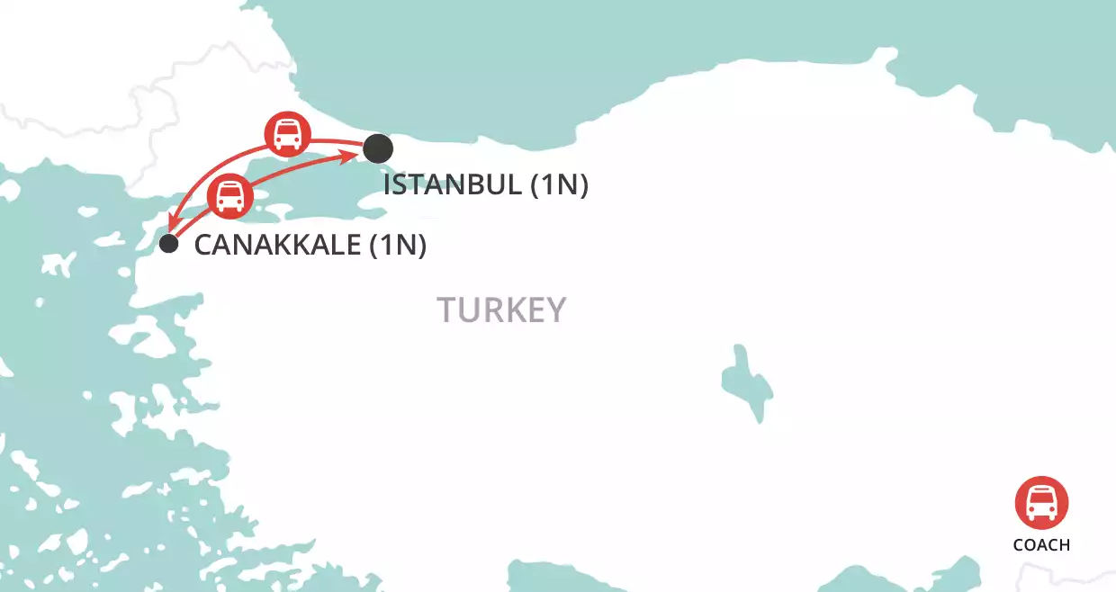 ANZAC Day Dawn Service map