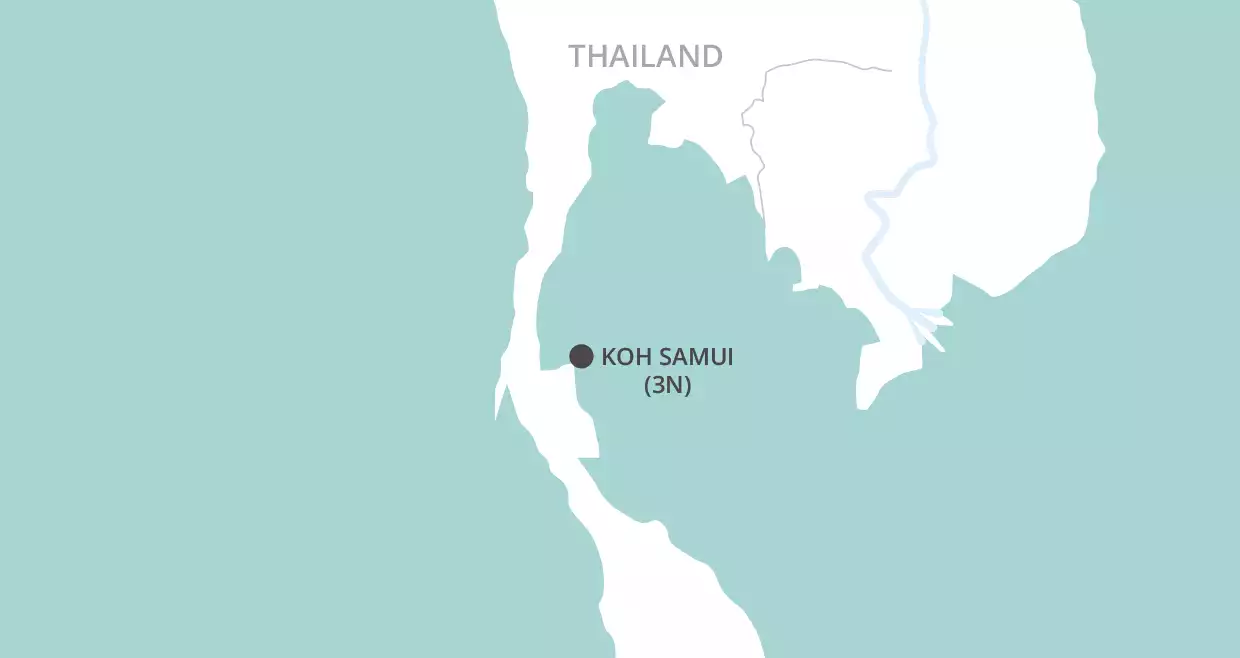 Koh Samui Beach Short Stay map