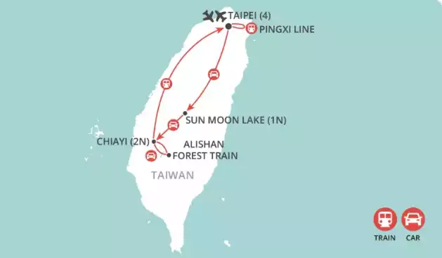 Taiwan Express map