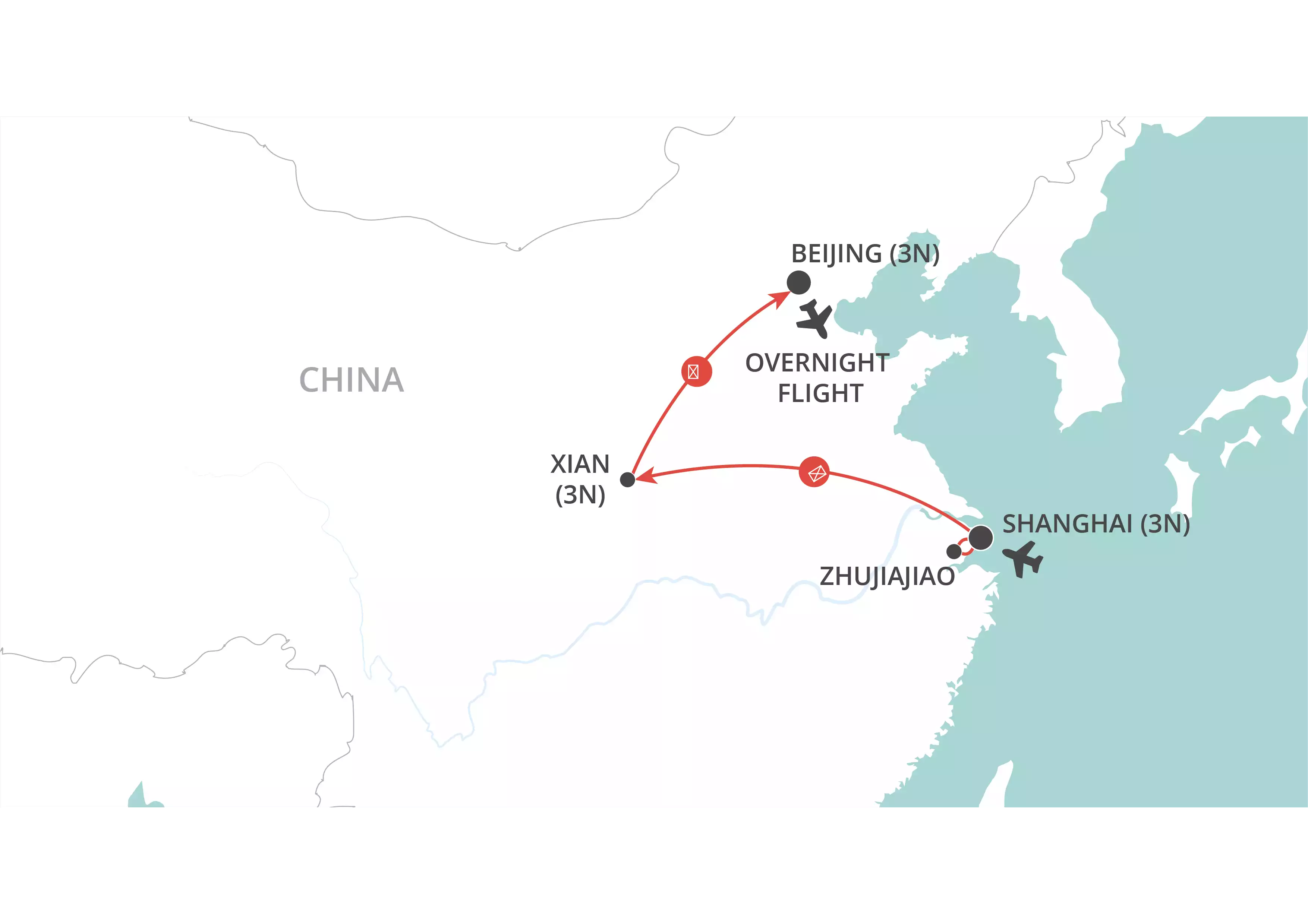 Christmas in China map