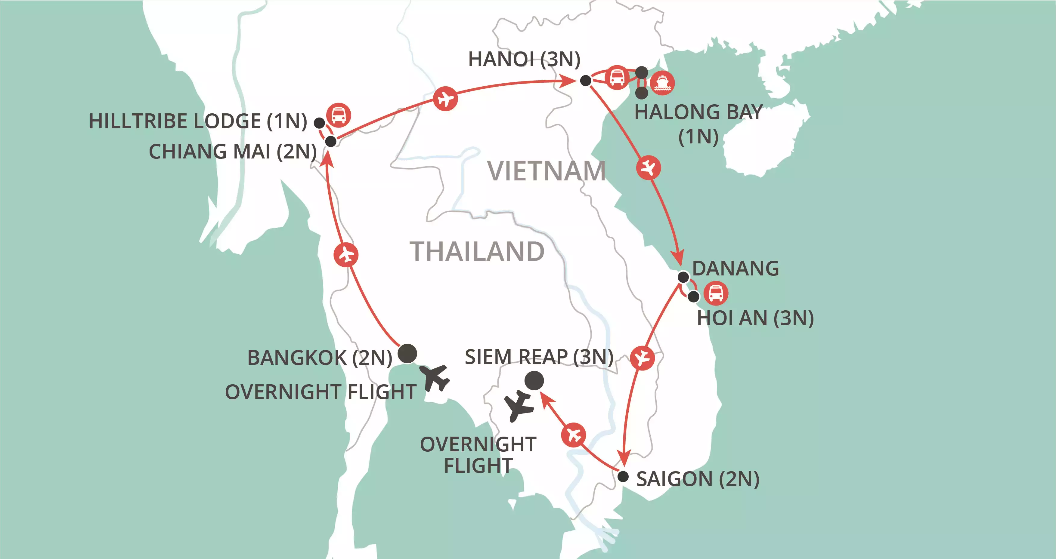 Gems of Southeast Asia map