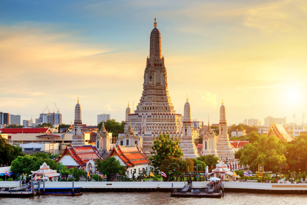 Days 1-2: Fly overnight to Bangkok