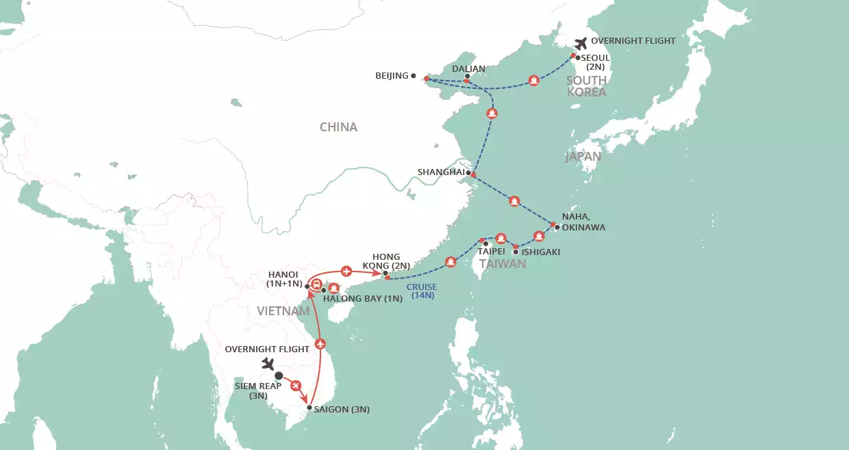 Ultimate Asia Explorer map