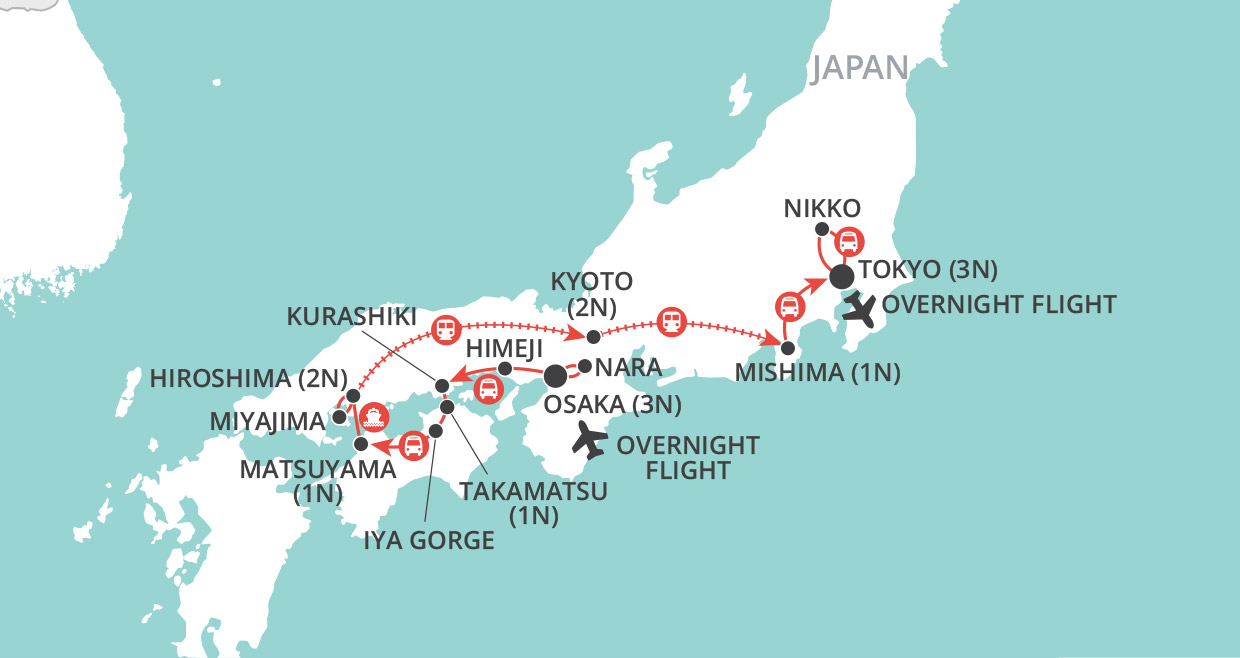 Japan Explorer map