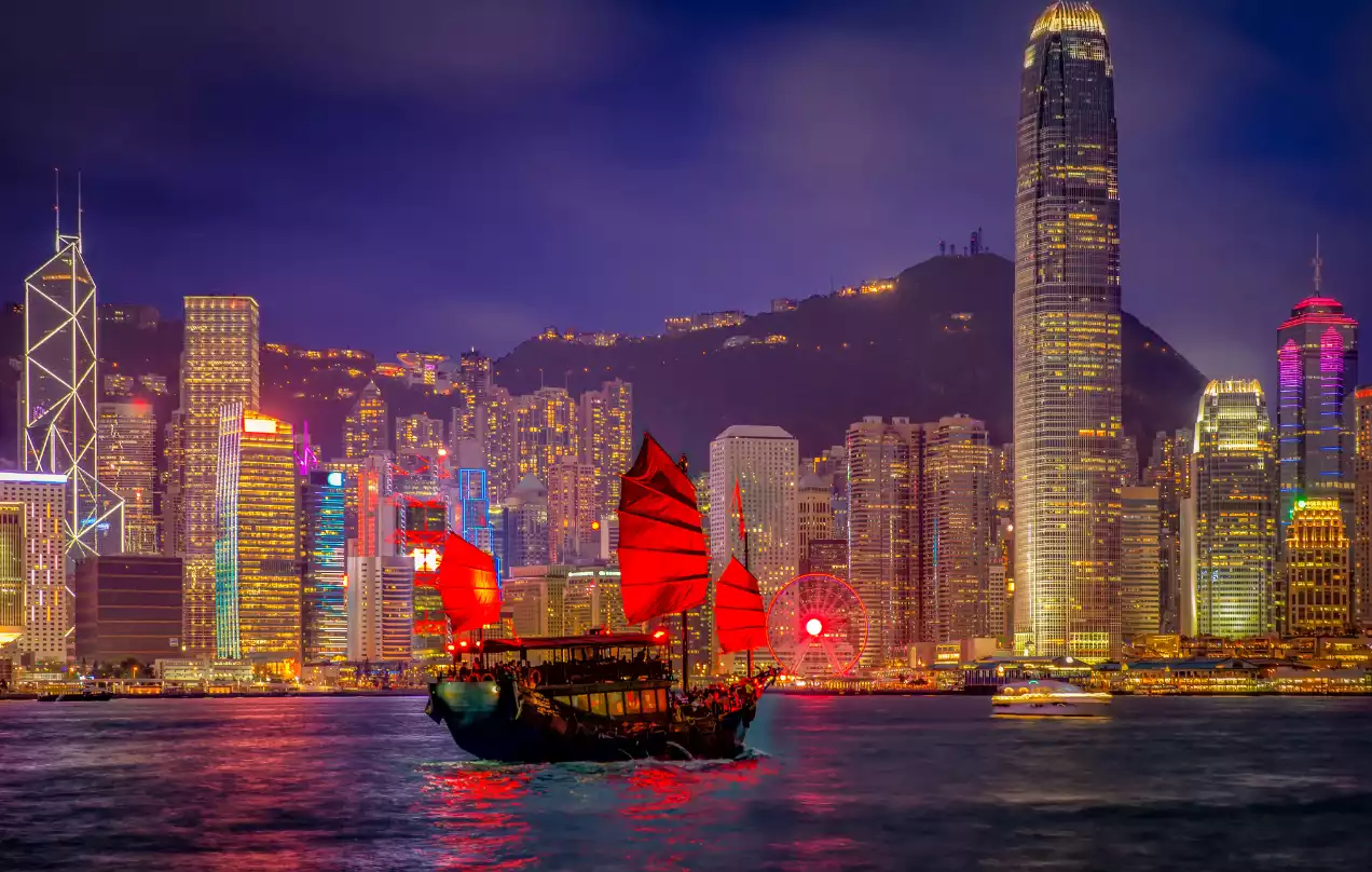 Hong Kong skyline and Victoria Harbour