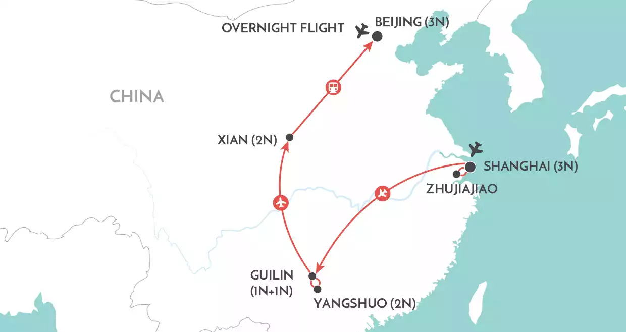 Glories of China map