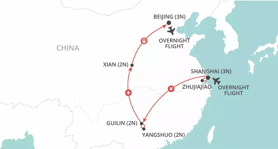 Glories of China map