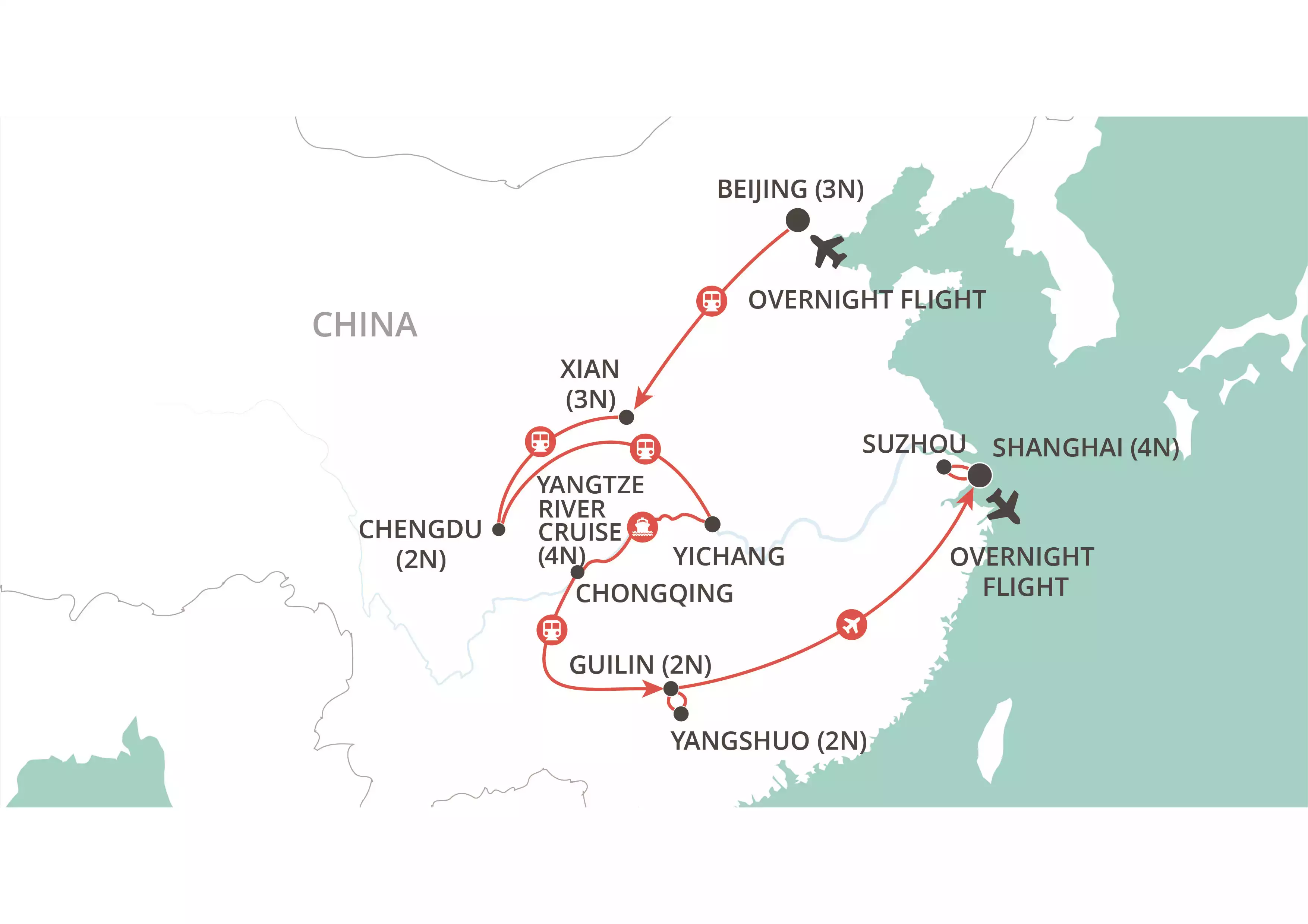 Magnificent China map