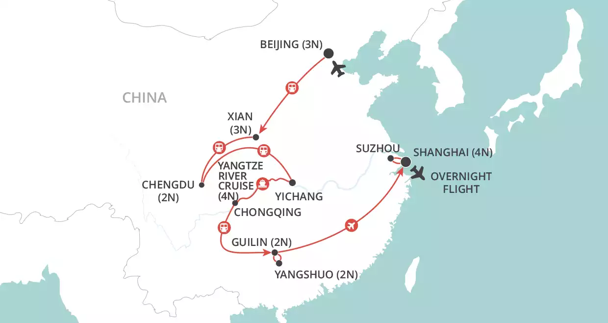 Magnificent China map