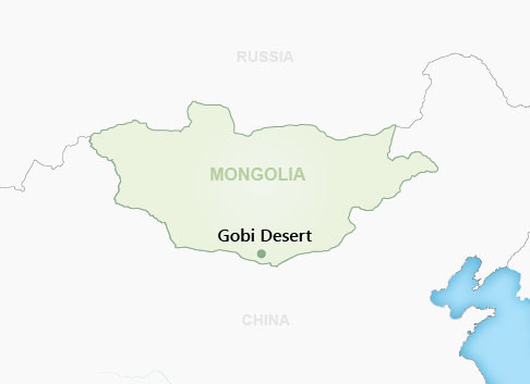 Пустыня гоби карта