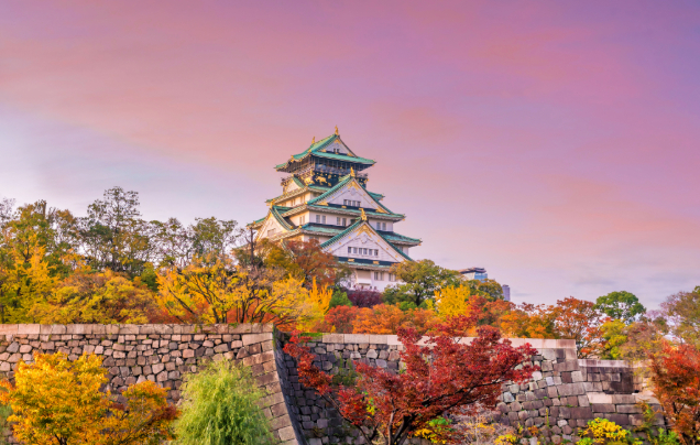 Days 1-2 Fly to Osaka